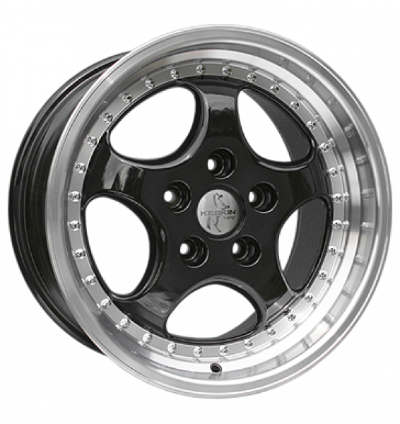 Keskin, KT2 Cup, 9,5x18 ET52 5x130 71,6, schwarz poliert