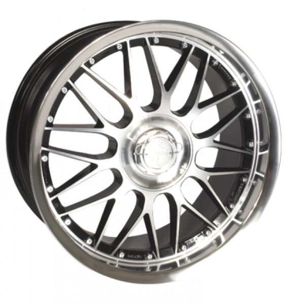 Keskin, KT4 New Racer, 8,5x19 ET13 5x112 76,9, schwarz frontpoliert