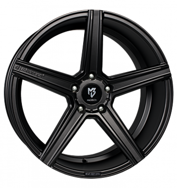 mbDESIGN, KV1, 10x22 ET41 5x127 71,55, schwarz seidenmatt
