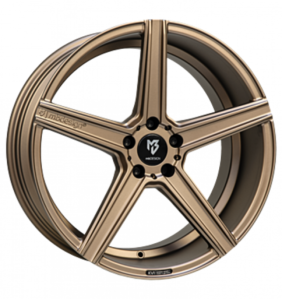 mbDESIGN, KV1, 10x22 ET36 5x127 71,55, bronze hell seidenmatt gepulvert
