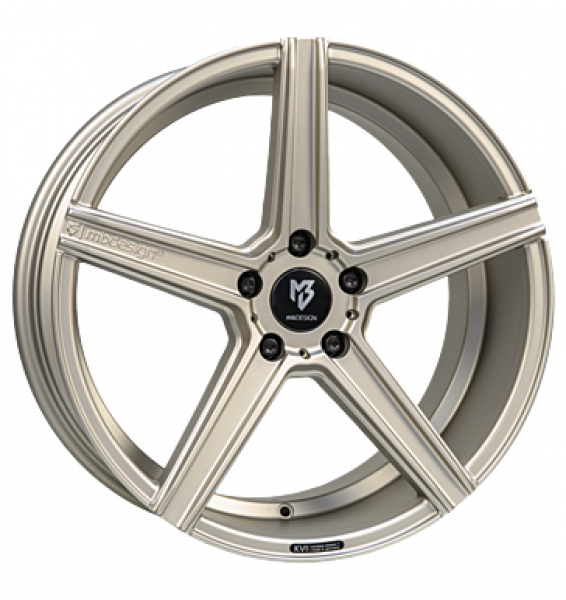 mbDESIGN, KV1, 10x22 ET36 5x127 71,55, champagner matt lackiert