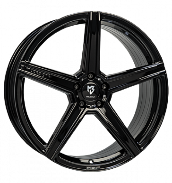 mbDESIGN, KV1S, 8x21 ET40 5x108 75, schwarz glänzend lackiert