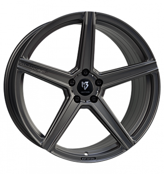 mbDESIGN, KV1S, 8x21 ET40 5x112 75, grau matt lackiert