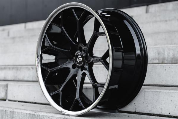 LC–P20 9x22 ET32 5x112 66,56 Glossy Black - SS LIP