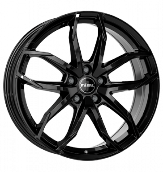 Rial, Lucca, 8x19 ET45 5x108 70,1, diamant schwarz