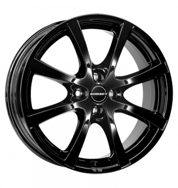 Borbet, LV4, 7x17 ET44 4x100 64, black glossy