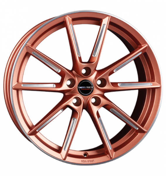 Borbet, LX, 8x19 ET50 5x112 57,1, copper matt spoke rim polished