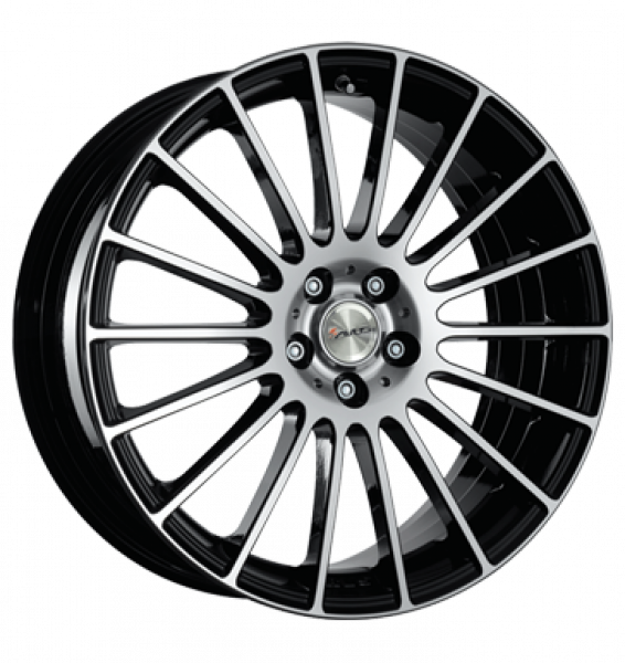 Avus, AC-M03, 7,5x18 ET48 5x114,3 73,1, black polished