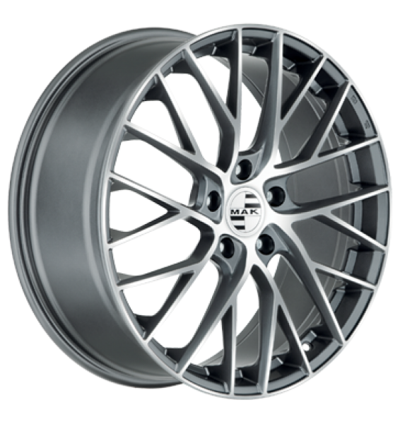 MAK, Monaco, 8,5x21 ET51 5x130 71,6, gun metal - mirror face