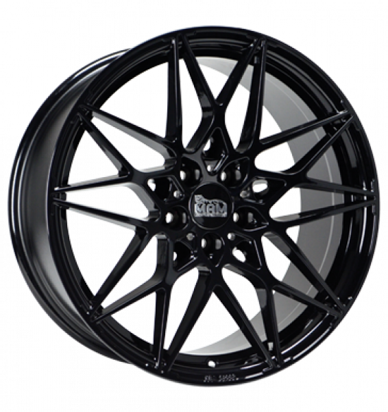MAM, B2, 8,5x19 ET45 5x112 72,6, schwarz lackiert