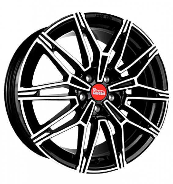 MAM, B3N, 8,5x19 ET45 5x112 66,65, black front polish