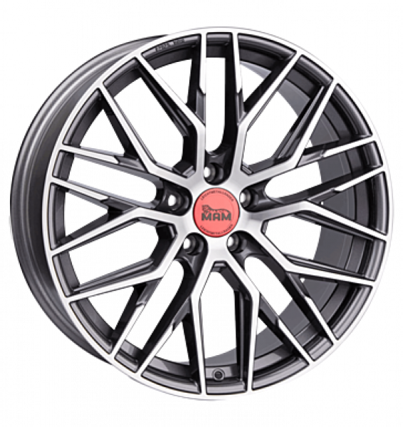 MAM, RS4, 7,5x17 ET45 5x112 66,6, palladium front polish