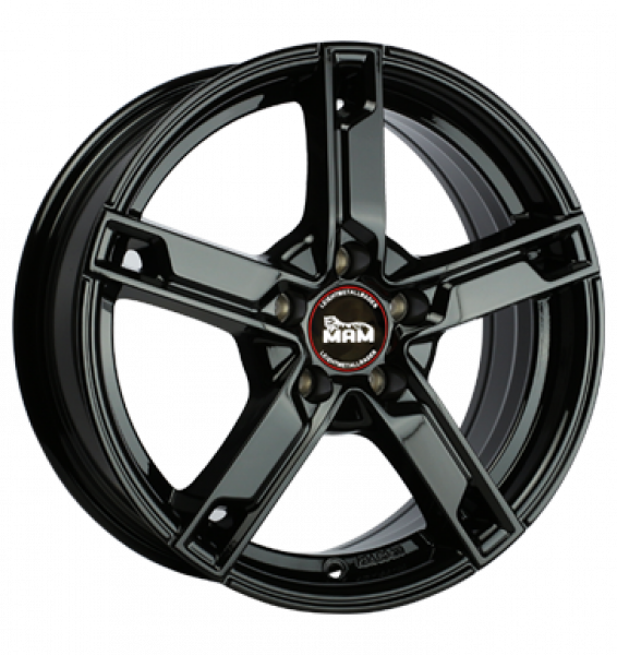 MAM, W4, 7x17 ET35 4x100 63,4, black painted