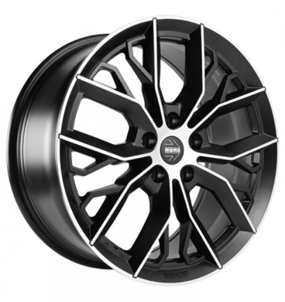 Momo, Massimo, 7x16 ET48 5x112 72,3, matt black diamond cut