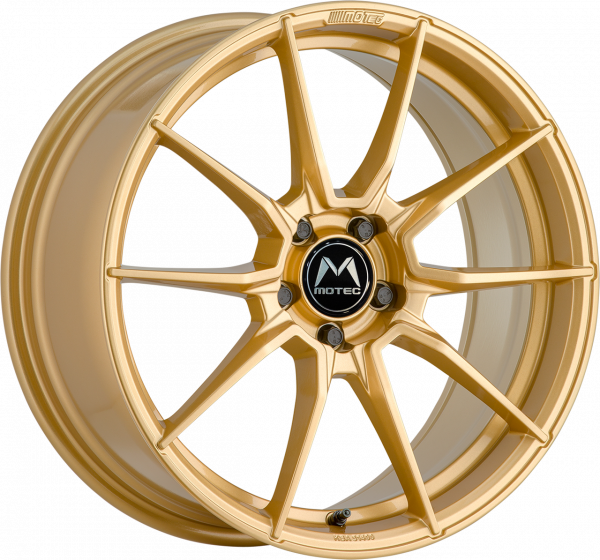 MOTEC MCR2-Ultralight 8,5Jx19 5/112 ET 45 NB 66,5 Gold lackiert D7