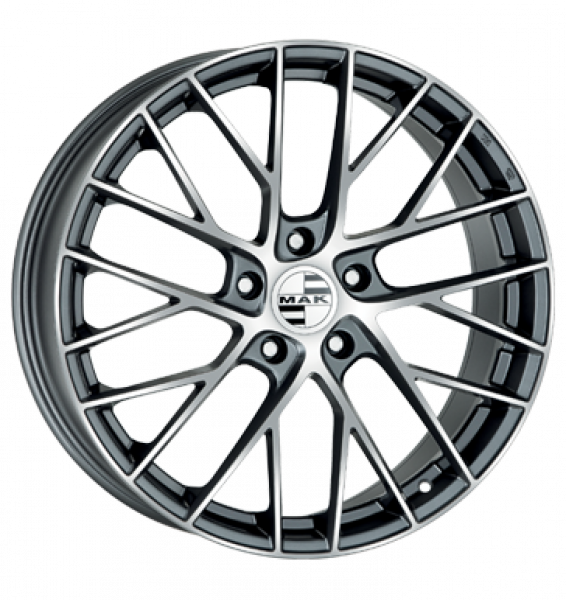 MAK, Monaco-D, 10x19 ET45 5x130 71,6, gun metal - mirror face
