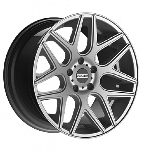 Fondmetal, Moros, 9,5x20 ET35 5x130 84,1, glossy silver
