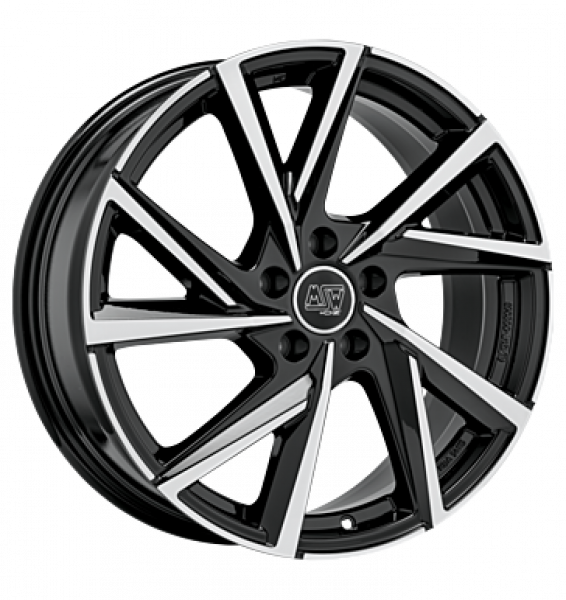 MSW, 80/5, 6,5x16 ET40 5x100 57,06, gloss black full polish