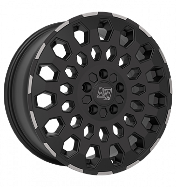 MSW, 99, 7,5x18 ET48 5x112 66,46, matt black lip polished