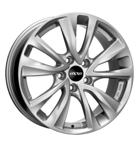 OXXO, Oberon 5, 7,5x17 ET55 5x108 63,4, silver