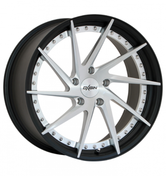Oxigin, MP1, 9x20 ET35 5x112 66,6, silver brush, lip black