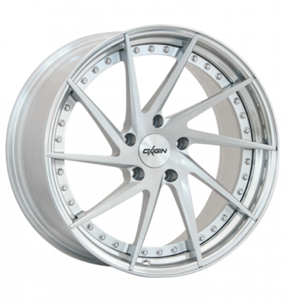 Oxigin, MP1, 9x22 ET30 5x112 66,6, silver brush, lip polish