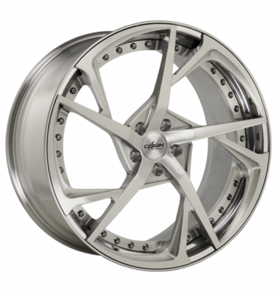 Oxigin, MP3, 10,5x21 ET40 5x112 66,6, silver brush, lip polish