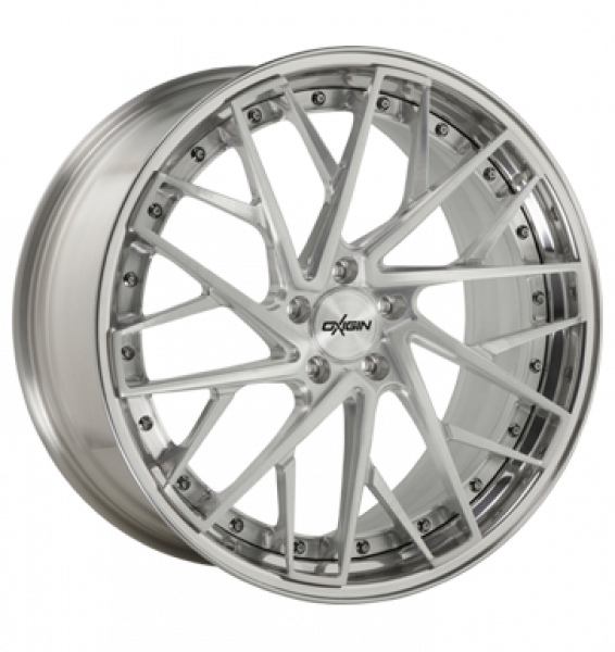 Oxigin, MP5, 10,5x21 ET40 5x112 66,6, silver brush, lip polish