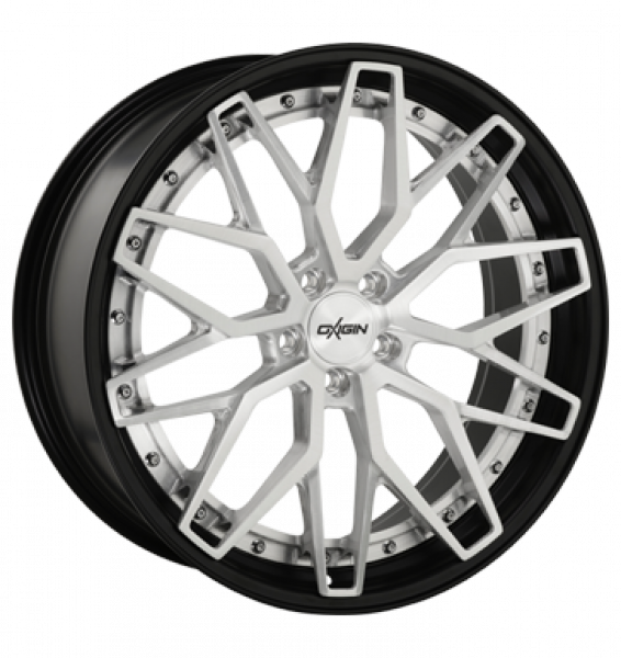 Oxigin, MP6, 10,5x21 ET40 5x112 66,6, silver brush, lip polish