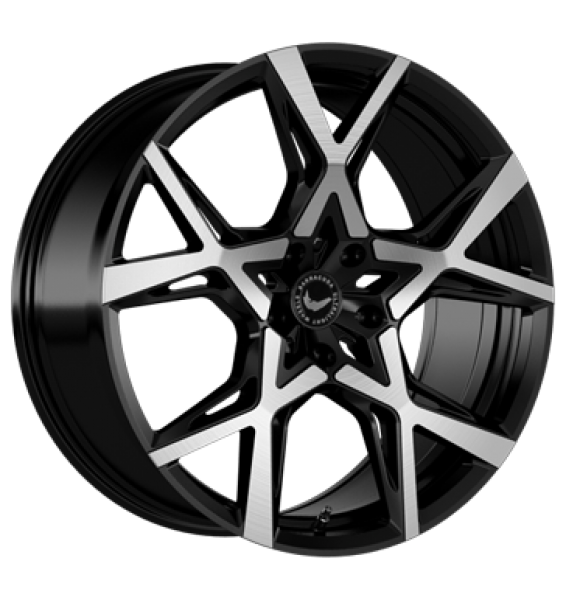 Barracuda, Project X, 10x22 ET45 5x130 71,6, black brushed Surface