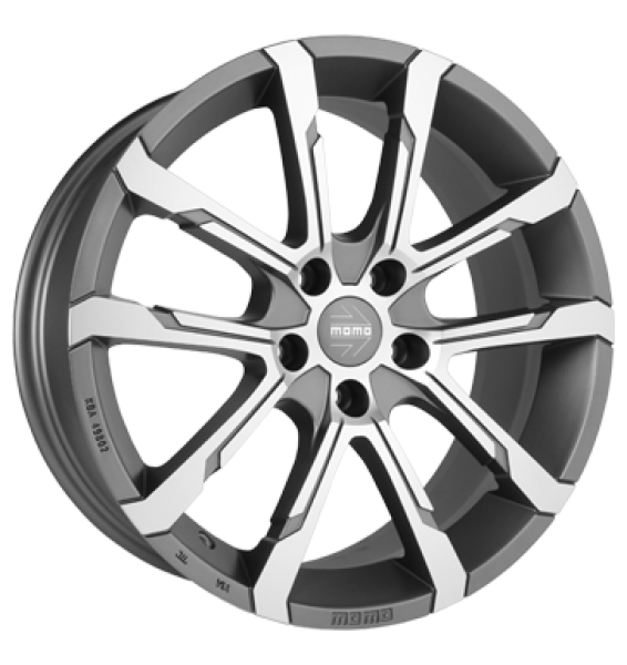 Momo, Quantum EVO, 8,5x19 ET30 5x120 79,6, matt anthracite diamond cut