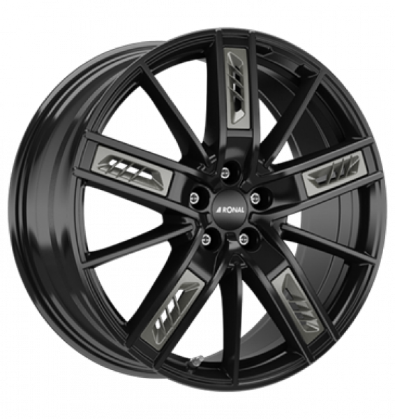 Ronal, R67 Grey Left, 8x18 ET40 5x108 76, jetblack