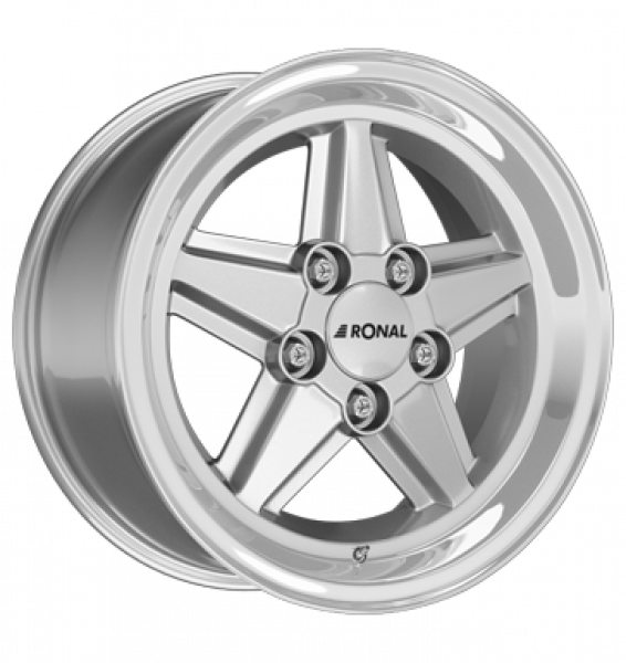 Ronal, R9, 7x15 ET23 5x112 66,5, silber-hornkopiert