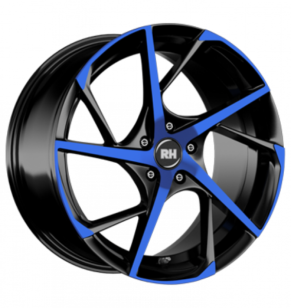 RH, RB12, 9,5x19 ET45 5x112 72,6, color polished - blue