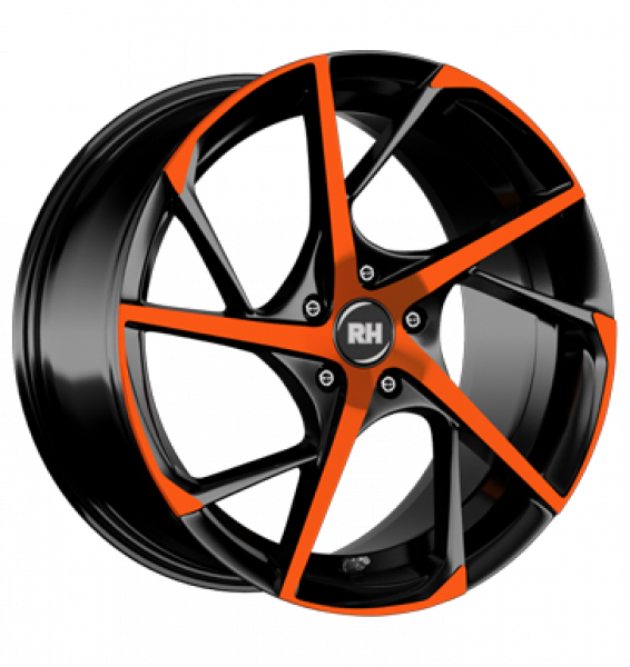RH, RB12, 9,5x19 ET45 5x112 72,6, color polished - orange