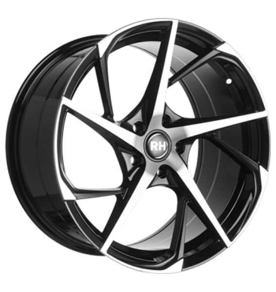 RH, RB12, 9,5x19 ET45 5x112 72,6, schwarz voll poliert