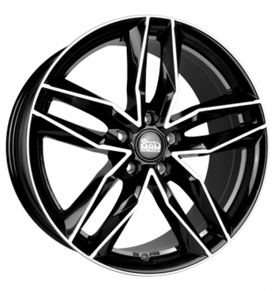 MAM, RS3, 8,5x20 ET30 5x112 66,6, black front polish