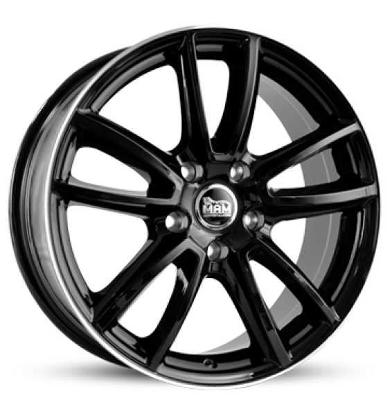 MAM, S1, 9x20 ET45 5x120 74,1, schwarz randpoliert