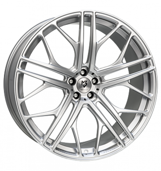 mbDESIGN, SF1, 12x24 ET45 5x112 75, lichtsilber glänzend lackiert