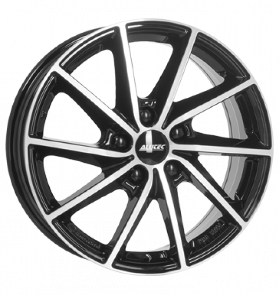 Alutec, Singa, 7x17 ET50 5x108 63,4, diamant-schwarz frontpoliert