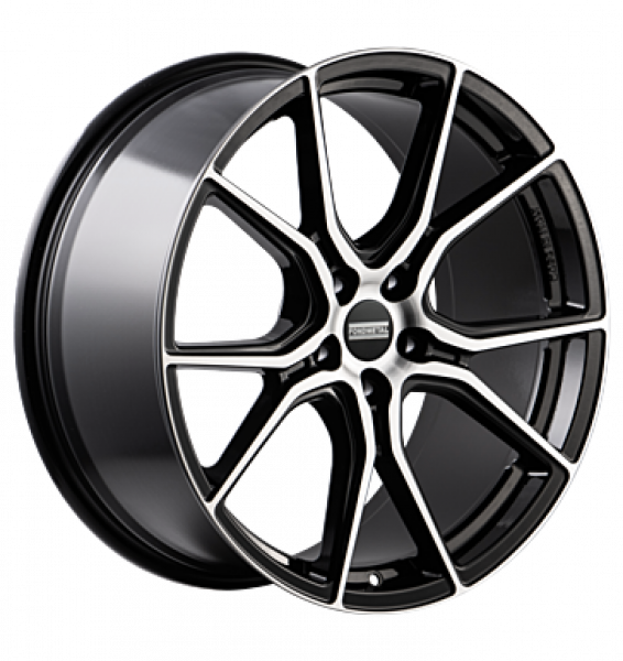 Fondmetal, STC45, 9x20 ET42 5x120 72,5, glossy black machined