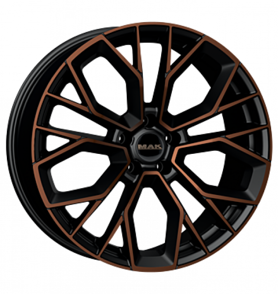 MAK, Stilo-D, 10x21 ET38 5x112 66,6, black & bronze