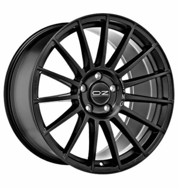OZ, Superturismo Dakar, 10x20 ET53 5x112 79, matt schwarz mit silberner Schrift