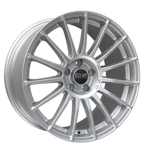 OZ, Superturismo LM, 8,5x19 ET30 5x112 75, matt race silber mit schwarzer Schrift