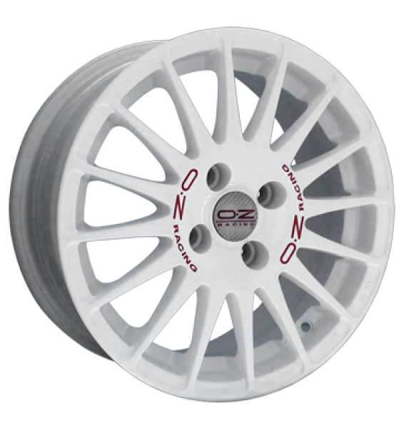 OZ, Superturismo WRC, 7x18 ET20 4x108 65,1, weiß lackiert rote Schrift