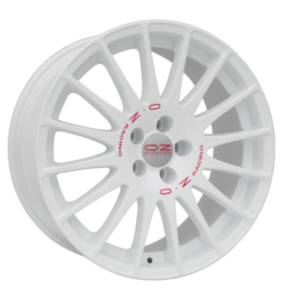 OZ, Superturismo WRC, 8x17 ET35 5x100 68, weiß lackiert rote