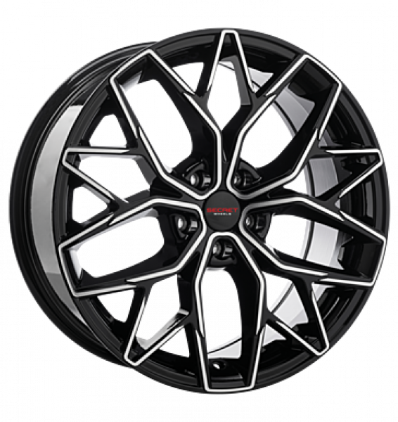 Secret Wheels, SW6, 9x20 ET35 5x112 66,6, black full polish