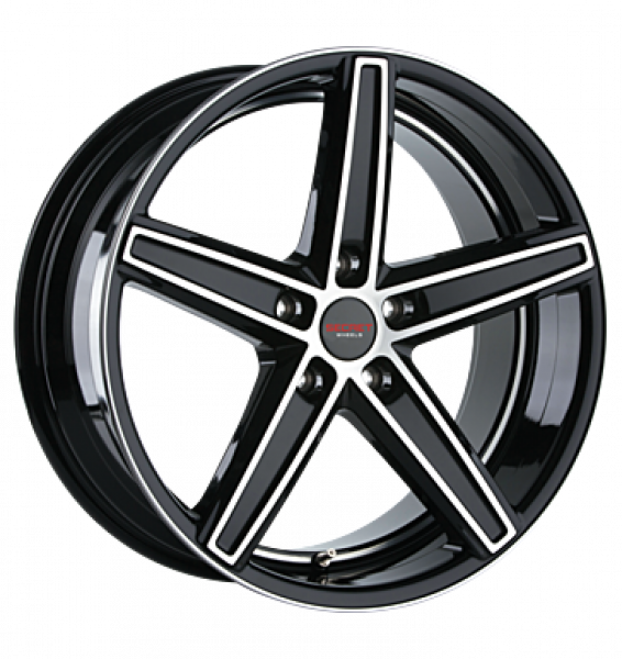 Secret Wheels, SW7, 9x20 ET35 5x112 66,6, black full polish