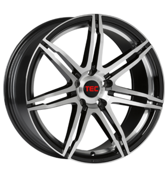 TEC Speedwheels, GT 2, 8x18 ET38 5x115 70,2, schwarz poliert