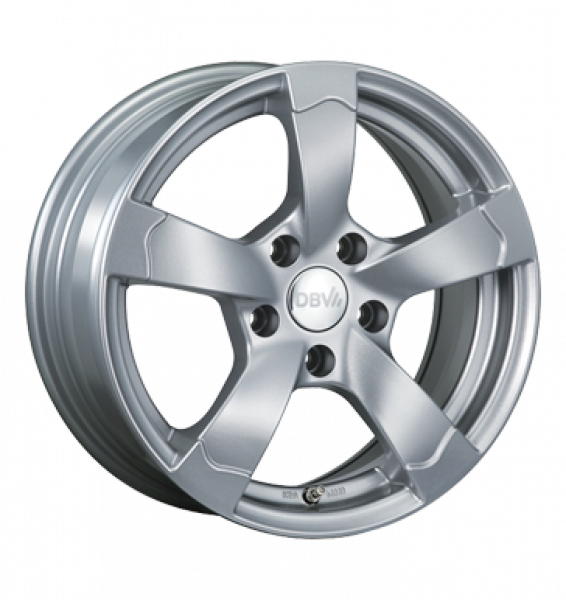 DBV, Torino II, 6,5x15 ET40 5x114,3 74,1, silber lackiert